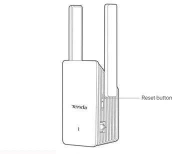 reset tenda extender