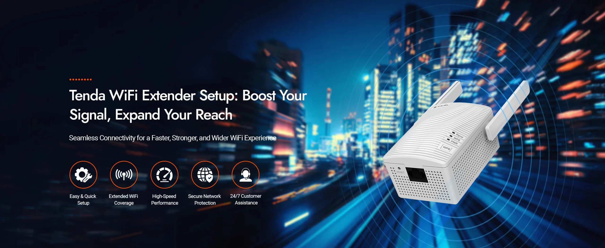 Tenda WiFi Extender Banner